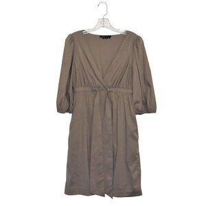 BCBG Maxazria Pullover V Neck Taupe Dress Size S